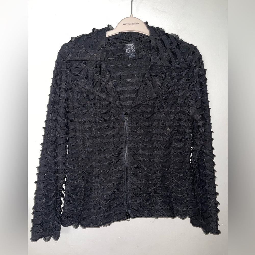 Women's Long Sleeve Zip Front Top